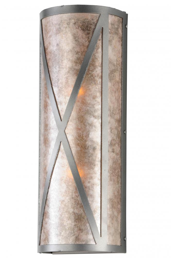 6&#34; Wide Saltire Craftsman Wall Sconce