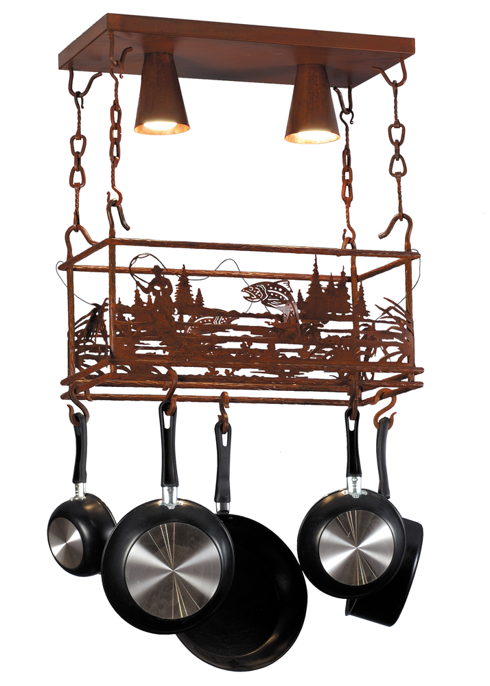 24&#34; Long Fly Fishing Creek Pot Rack