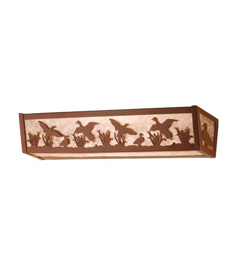 24&#34; Wide Ducks in Flight Vanity Light