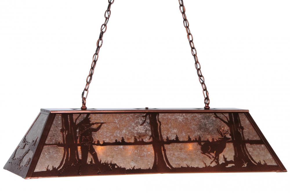 48&#34; Wide Deer Hunter Oblong Pendant