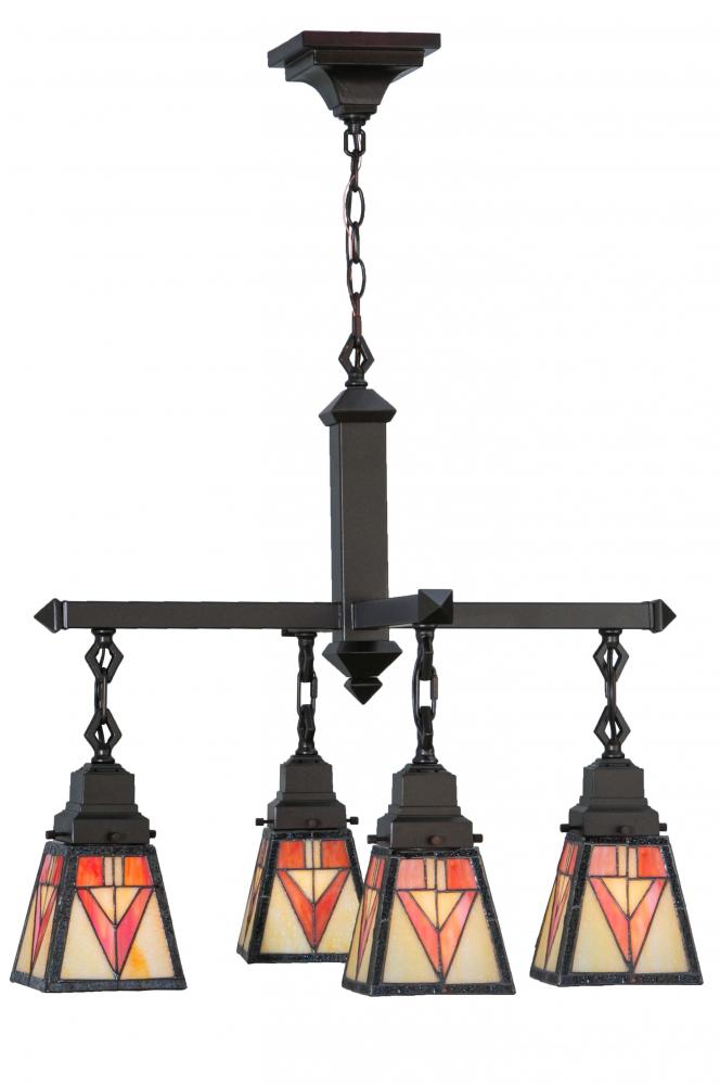 24&#34;W Otero Mission 4 LT Chandelier