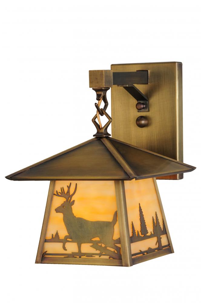 8&#34;W Stillwater Deer Creek Hanging Wall Sconce