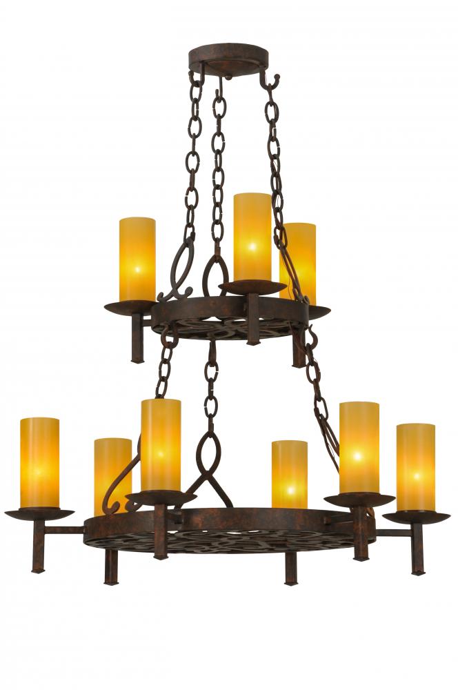 33&#34; Wide Newcastle 9 Light Two Tier Chandelier