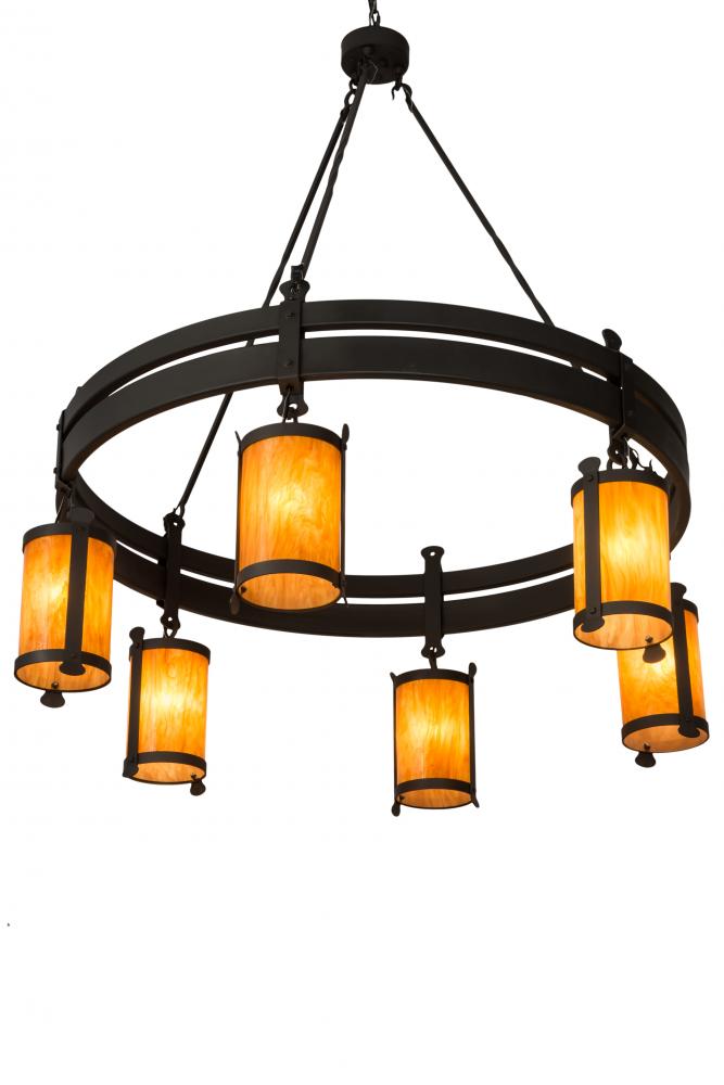 54&#34; Wide Beartooth 6 Light Chandelier