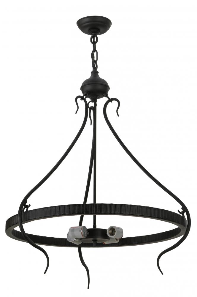 27&#34;W Roman 3 Arm Inverted Pendant Hardware