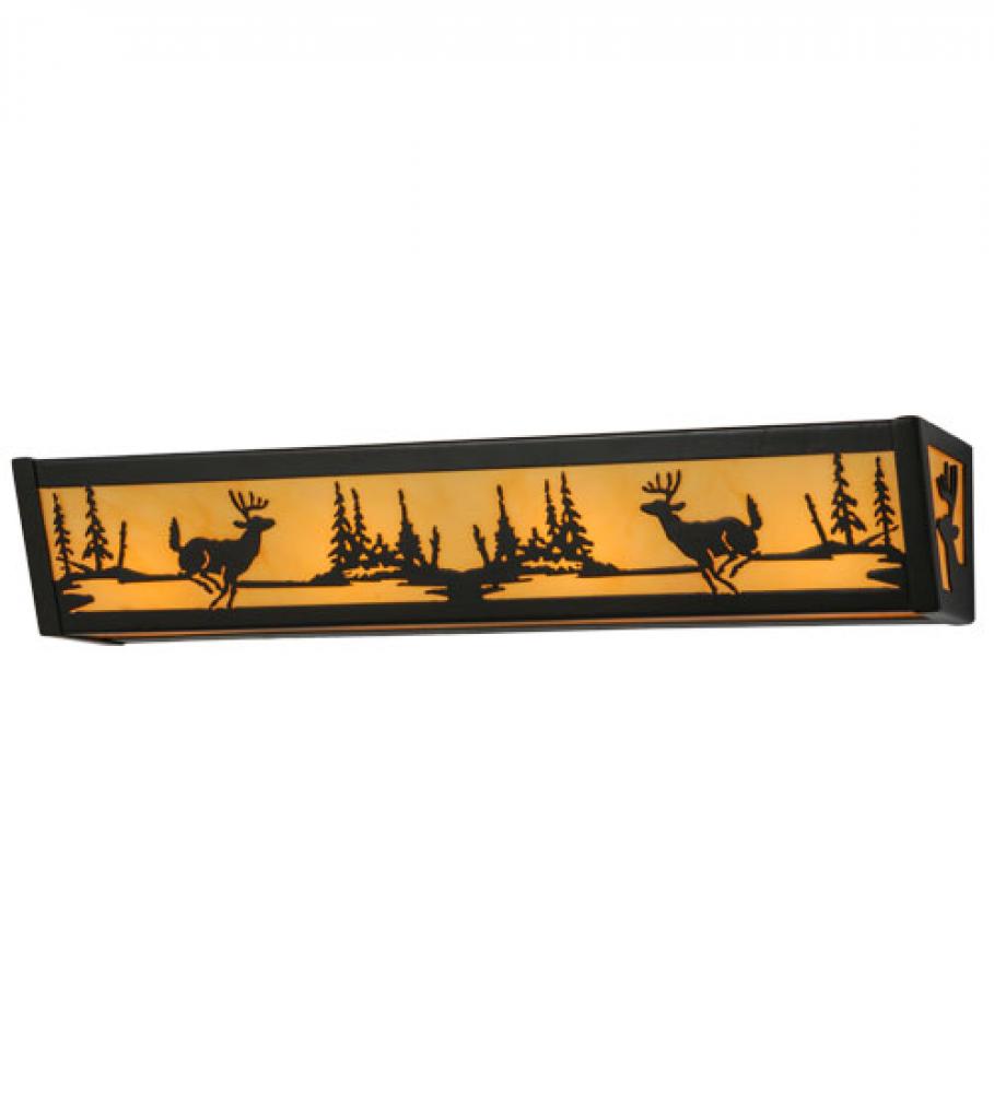 24&#34; Wide Deer at Lake Vanity Light