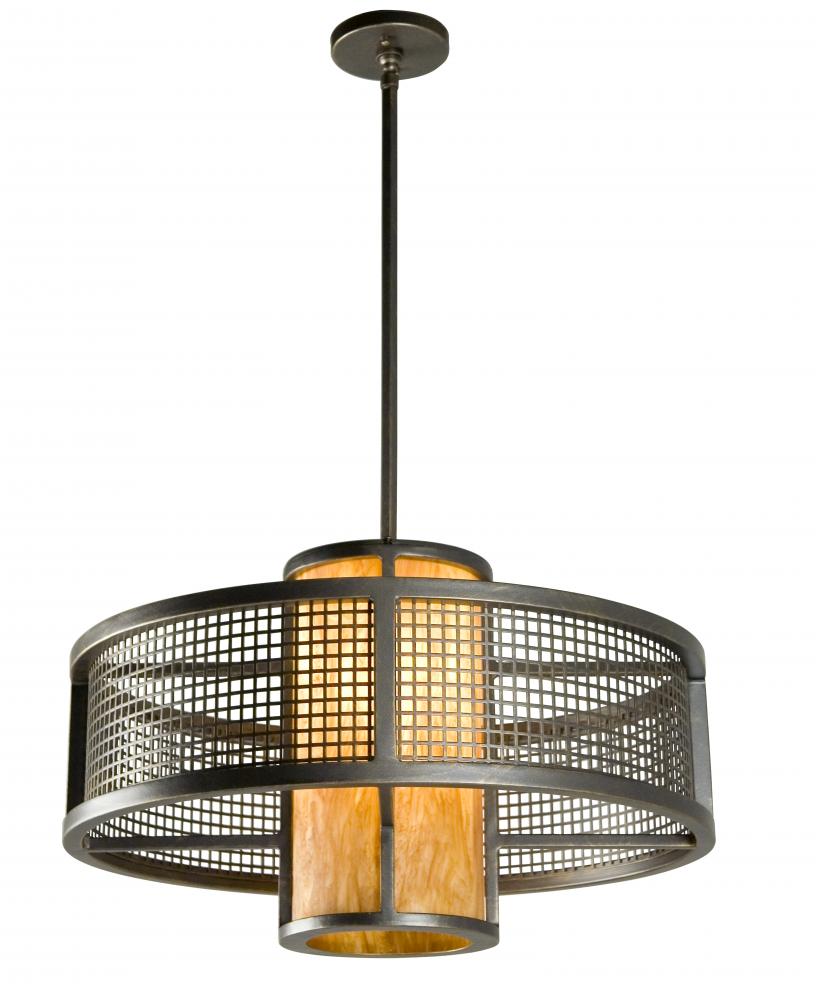 24&#34; Wide Cilindro Mesh Pendant