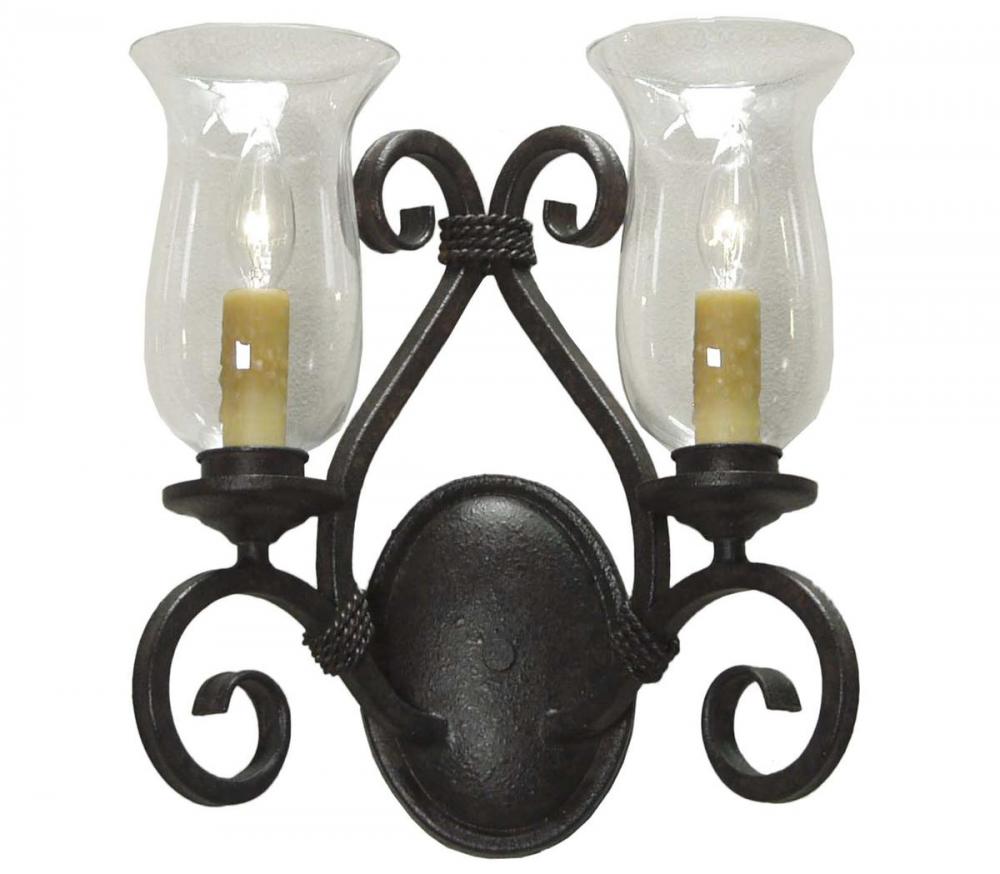 13.5&#34; Wide Calvis 2 Light Wall Sconce