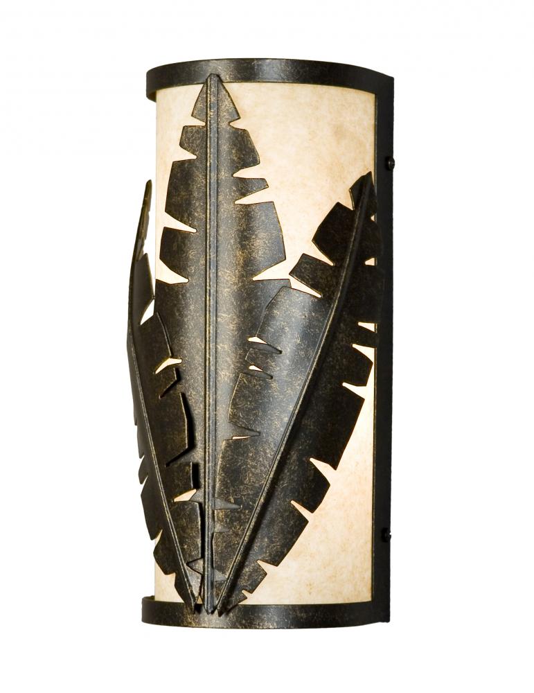 5&#34; Wide Tiki Wall Sconce