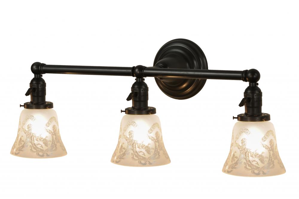 25&#34; Wide Revival Gas & Electric 3 Light Vanity Light