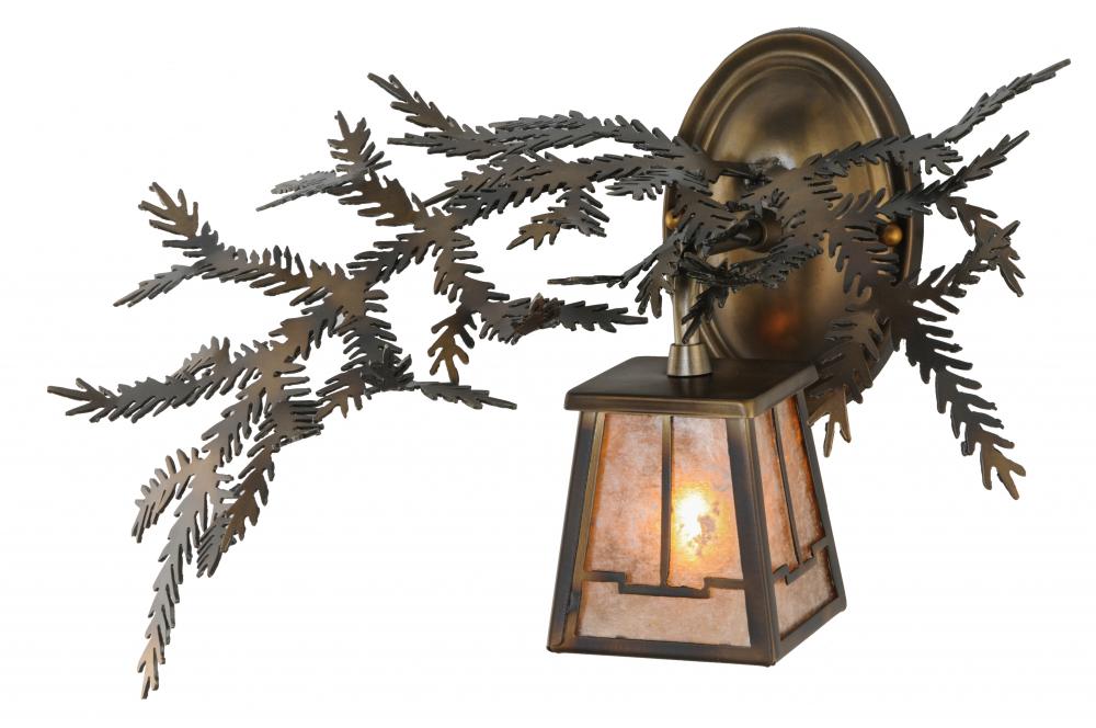 16&#34;W Pine Branch Valley View Wall Sconce