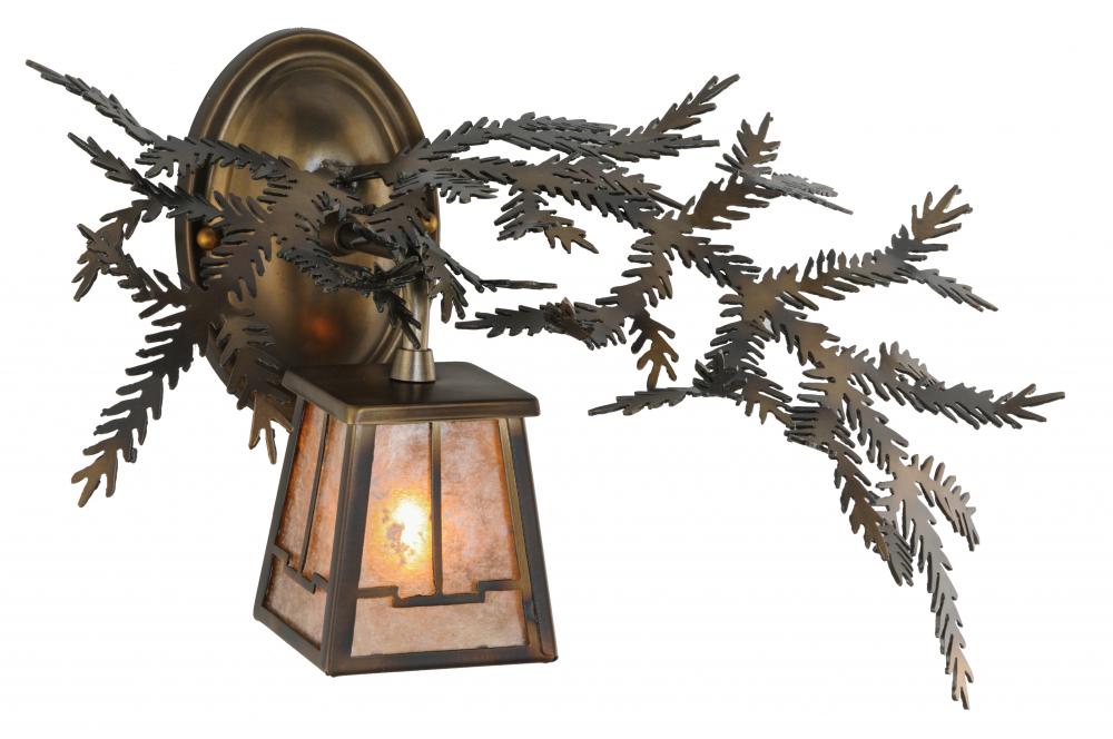 16&#34;W Pine Branch Valley View Wall Sconce