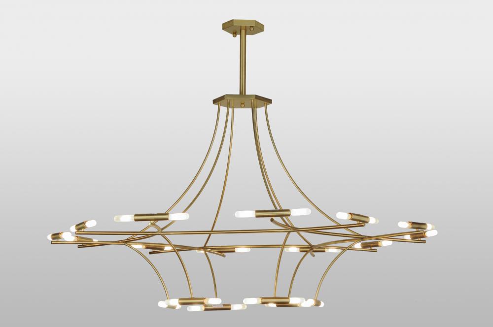 87&#34;W ISON 36 LT Chandelier