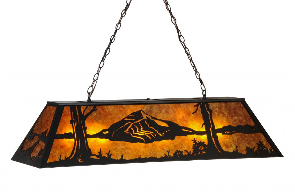 48&#34; Long Mountain Range Oblong Pendant