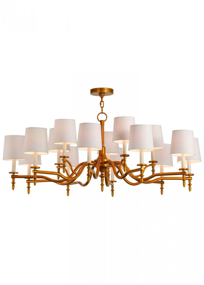 52&#34;W Toby 15 LT Chandelier