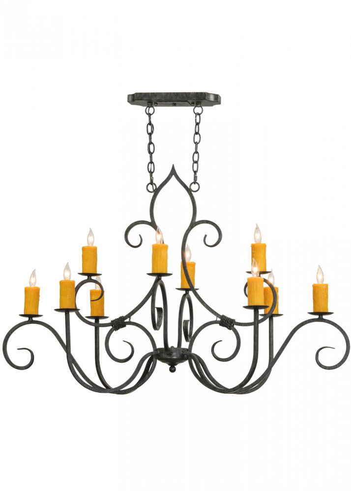 48&#34;L Clifton 10 LT Oblong Chandelier