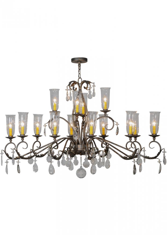 62&#34; Long Windsor 14 Light Oblong Chandelier