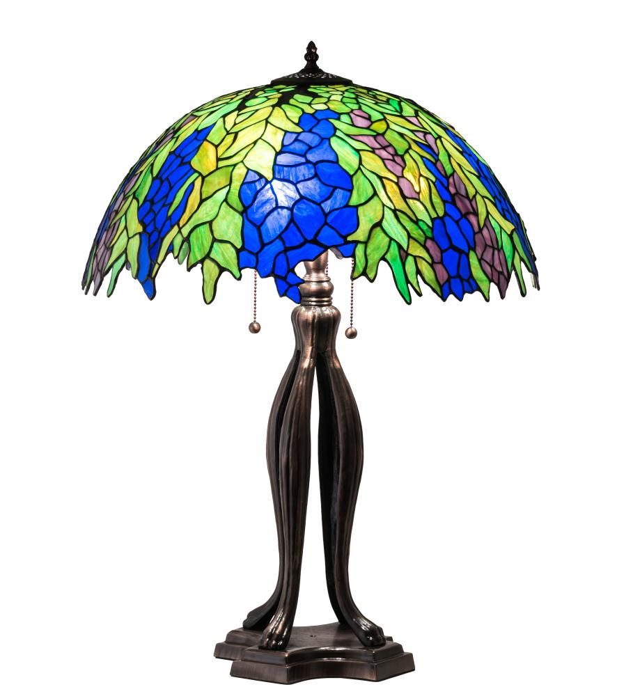 30&#34; High Tiffany Honey Locust Table Lamp