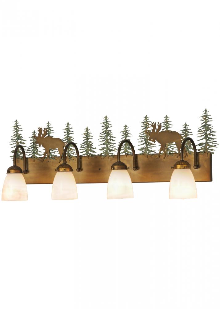 35&#34;W Wandering Moose 4 LT Vanity Light