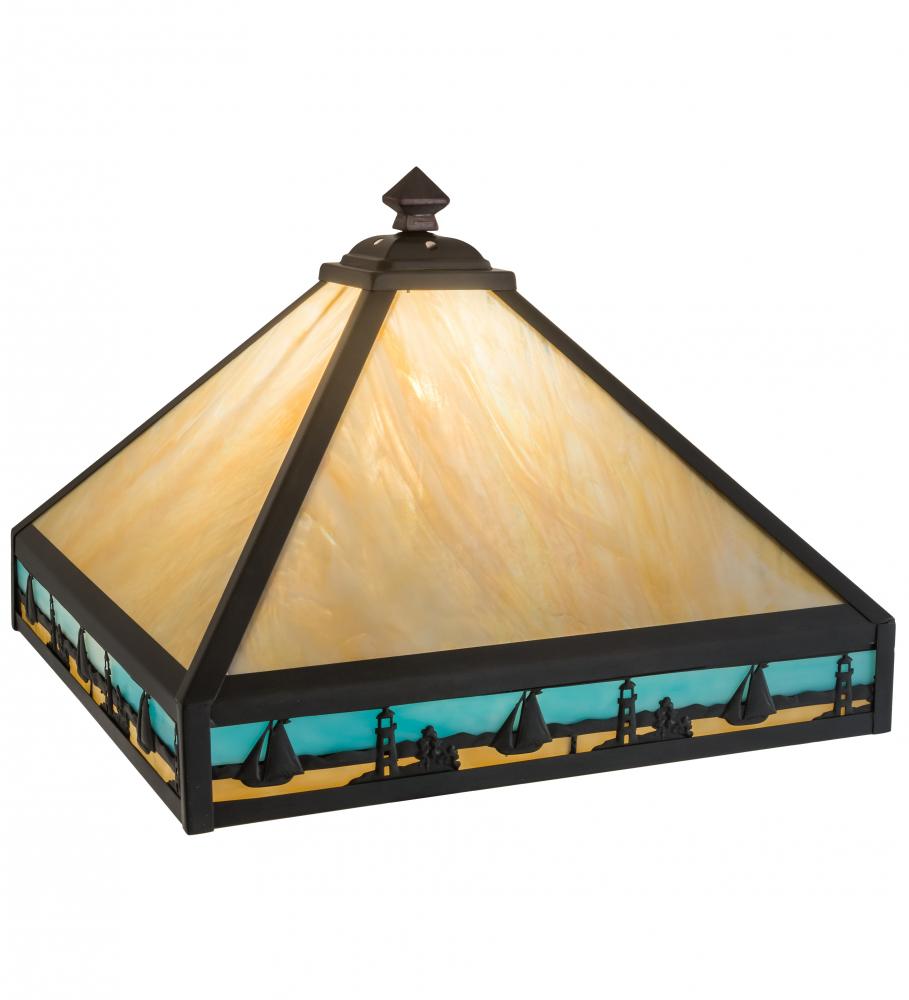 16&#34; Square Sailboat Mission Shade