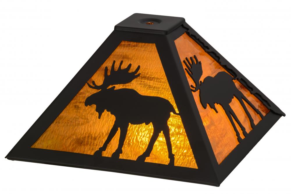 11.5&#34; Square Moose Through the Trees Shade