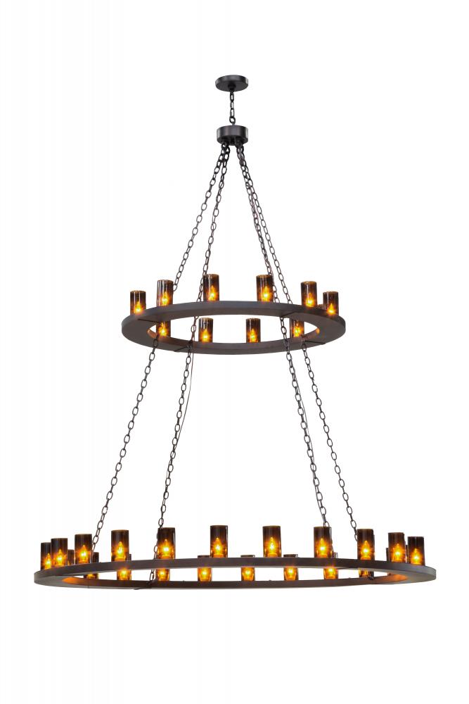 72&#34;W Loxley 36 LT Two Tier Chandelier