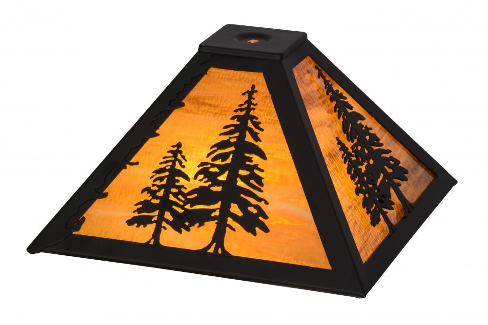 11.5&#34; Square Tall Pines Shade