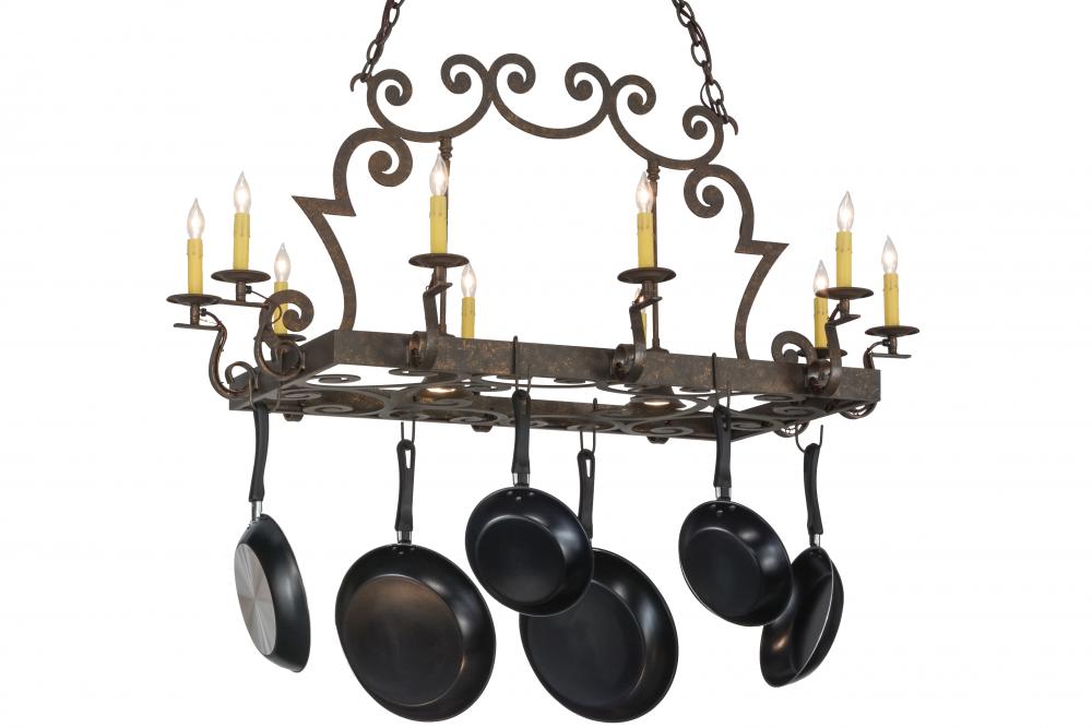 48&#34;L Tourelle 10 LT W/Downlights Pot Rack