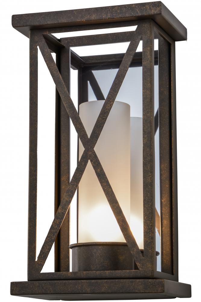 8.5&#34;W Mirror Cross Wall Sconce