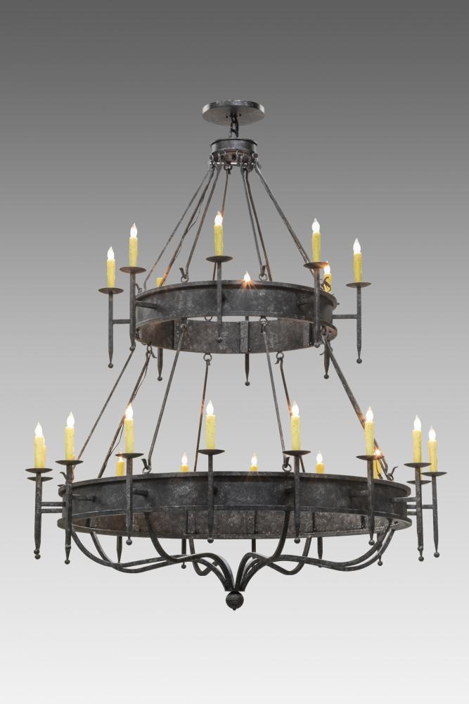 72&#34; Wide Marta 24 Light Two Tier Chandelier