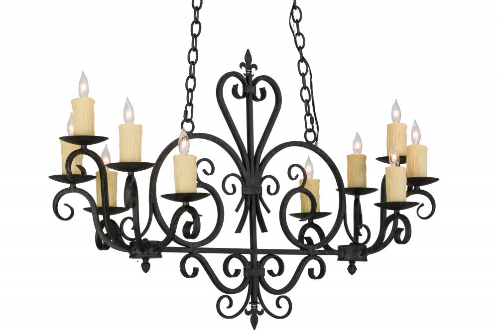 42&#34; Long Kenneth 10 Light Oblong Chandelier