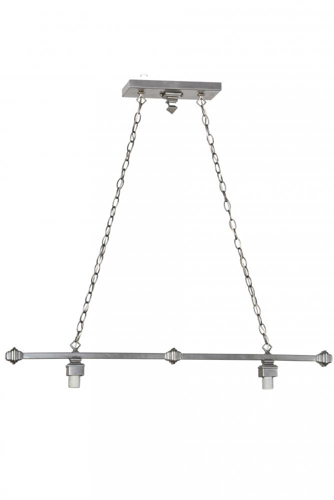 42&#34;L Nickel 2 LT Island Pendant Hardware