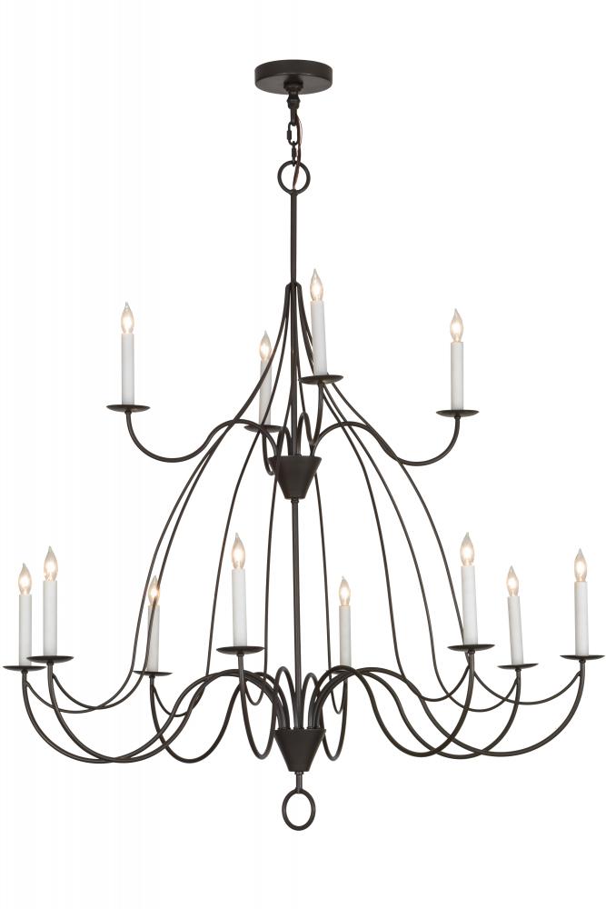 48&#34;W Polonaise 12 LT Two Tier Chandelier