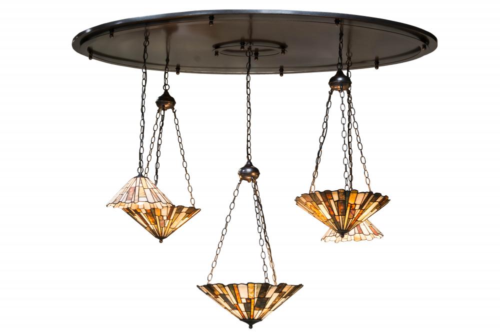 72&#34;L Delta Jadestone 5 LT Cascading Pendant