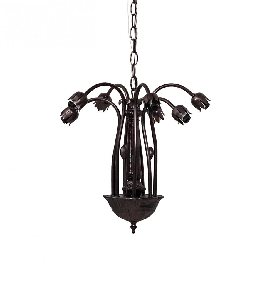 16&#34; Wide Lily 7 Light Chandelier Hardware