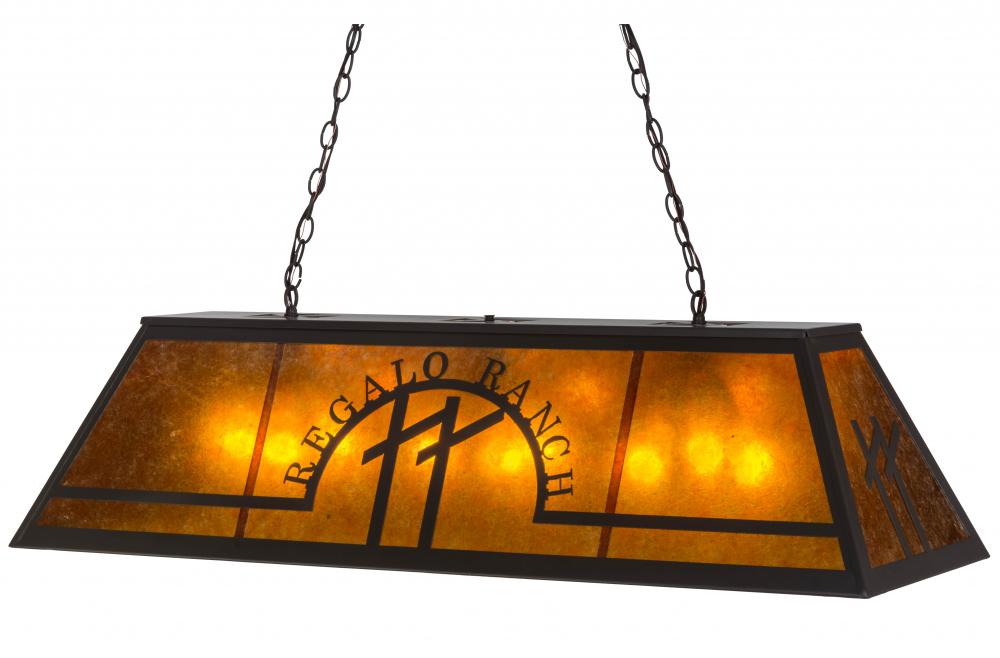 48&#34;L Personalized Regalo Ranch Oblong Pendant