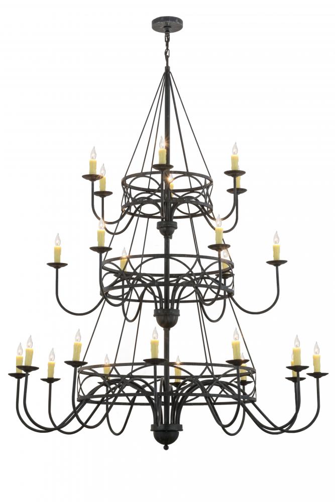 60&#34; Wide Polonella 24 Light Three Tier Chandelier