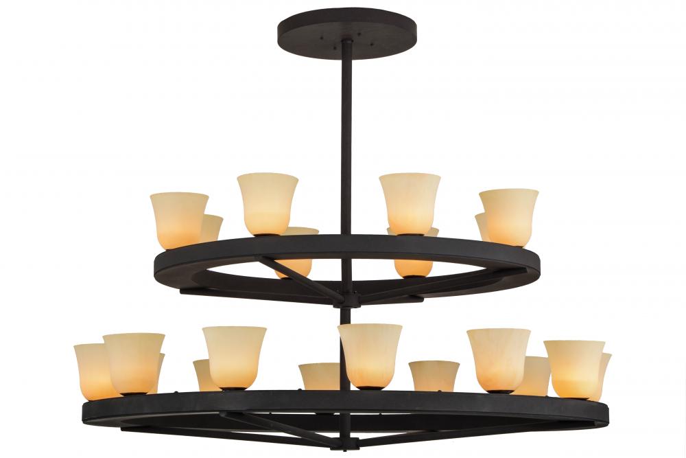 75&#34;W Loxley Piedmont 20 LT Two Tier Chandelier