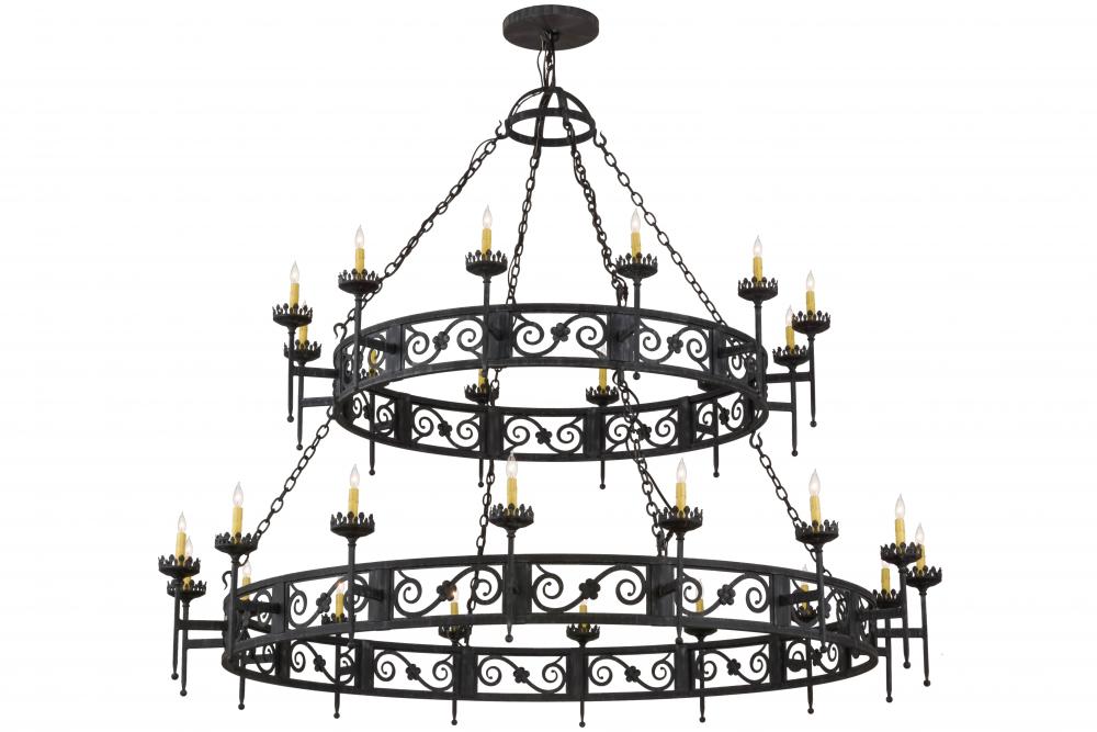 84&#34;W Majella 28 LT Two Tier Chandelier