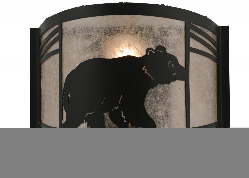 12&#34;W Happy Bear on the Loose Right Wall Sconce