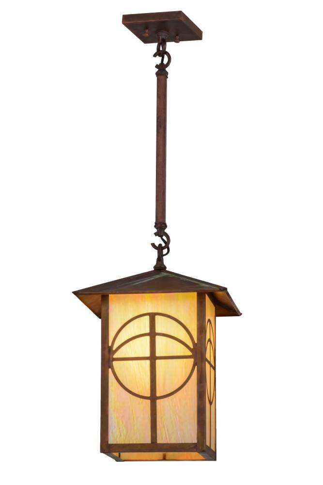 12&#34;Sq Seneca Circle Cross Lantern Pendant