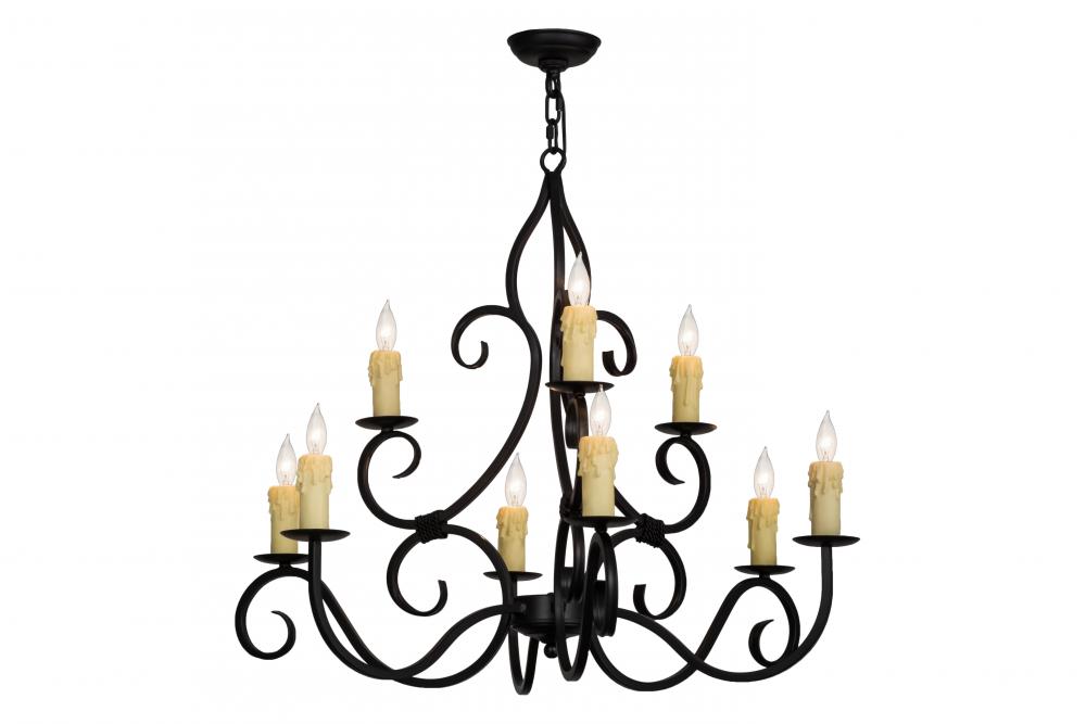 36&#34; Wide Clayton 9 Light Chandelier