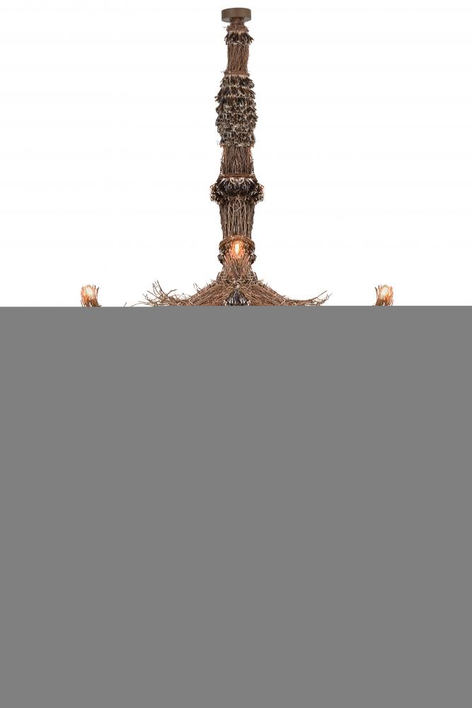 110&#34; Wide Terres Canard 18 Light Two Tier Chandelier