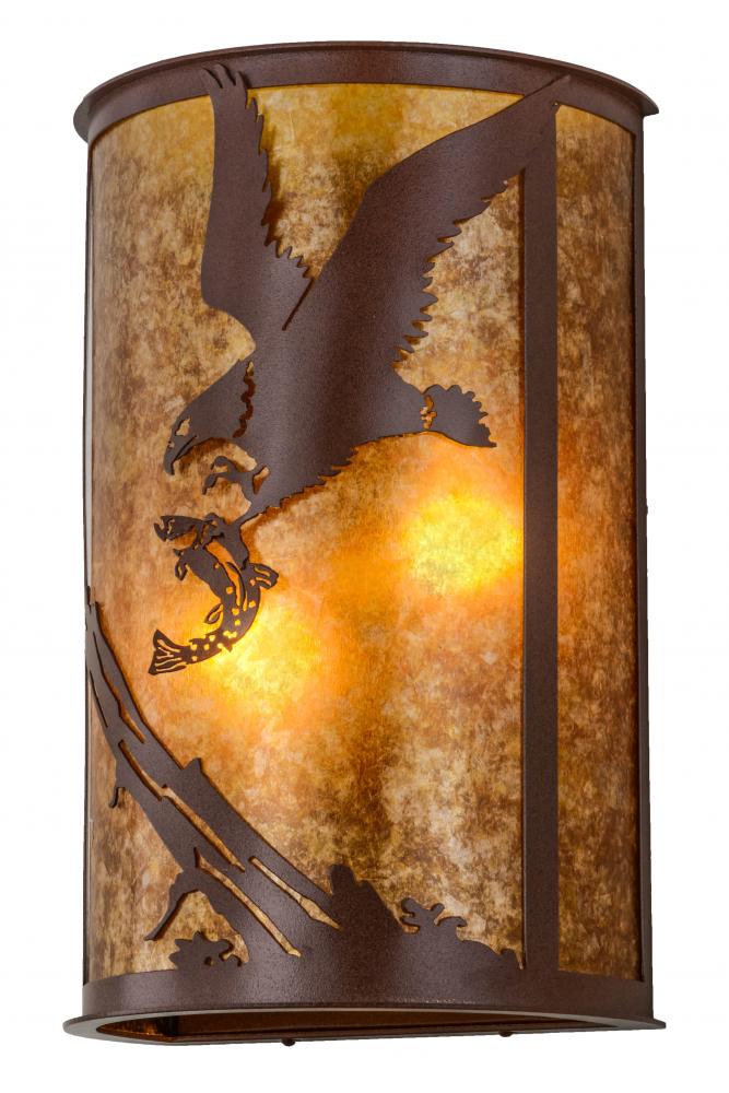 13&#34;W Strike of the Eagle Wall Sconce