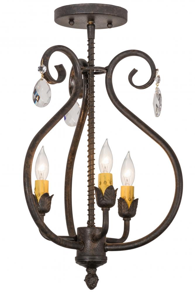 12&#34; Wide Antonia 3 Light Chandelier