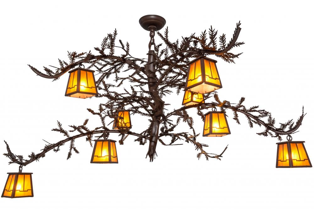 48&#34; Wide Pine Branch Valley View 8 Light Chandelier