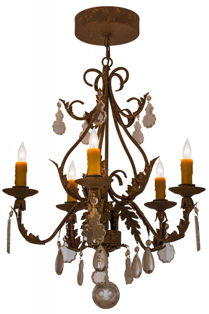 24&#34;W French Elegance 5 LT Chandelier