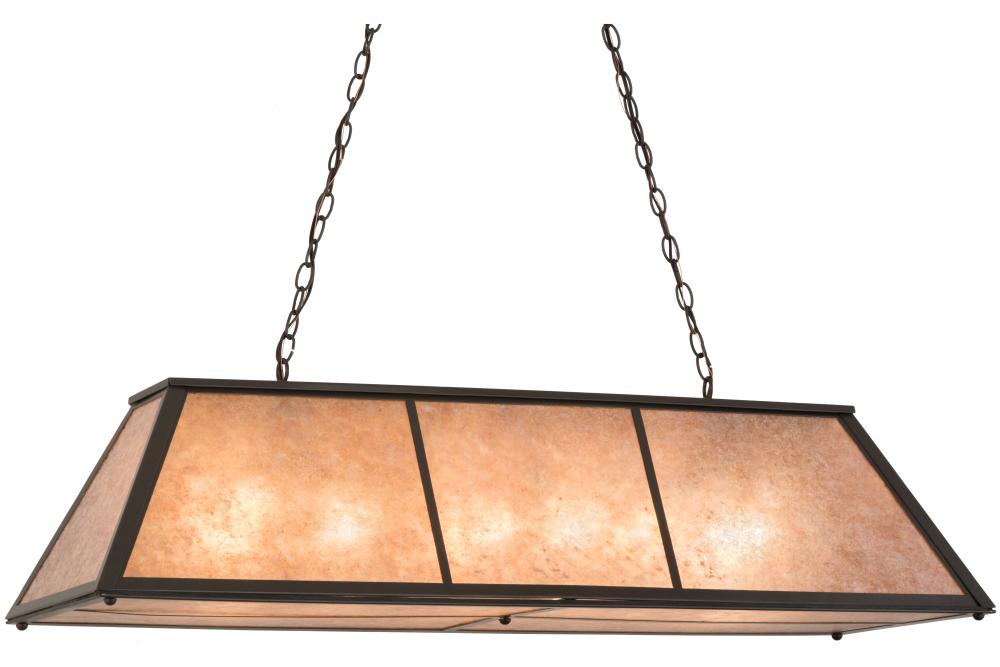 48&#34;L Tri-Panel Oblong Pendant