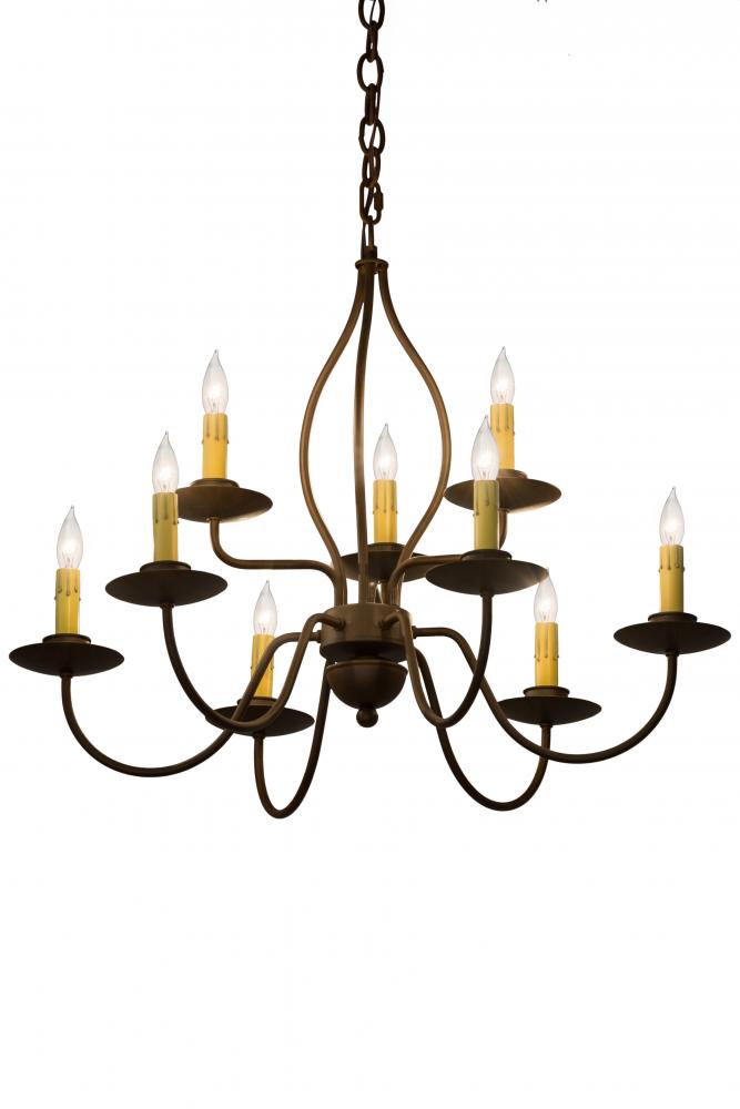 28&#34; Wide Earl 9 Light Chandelier