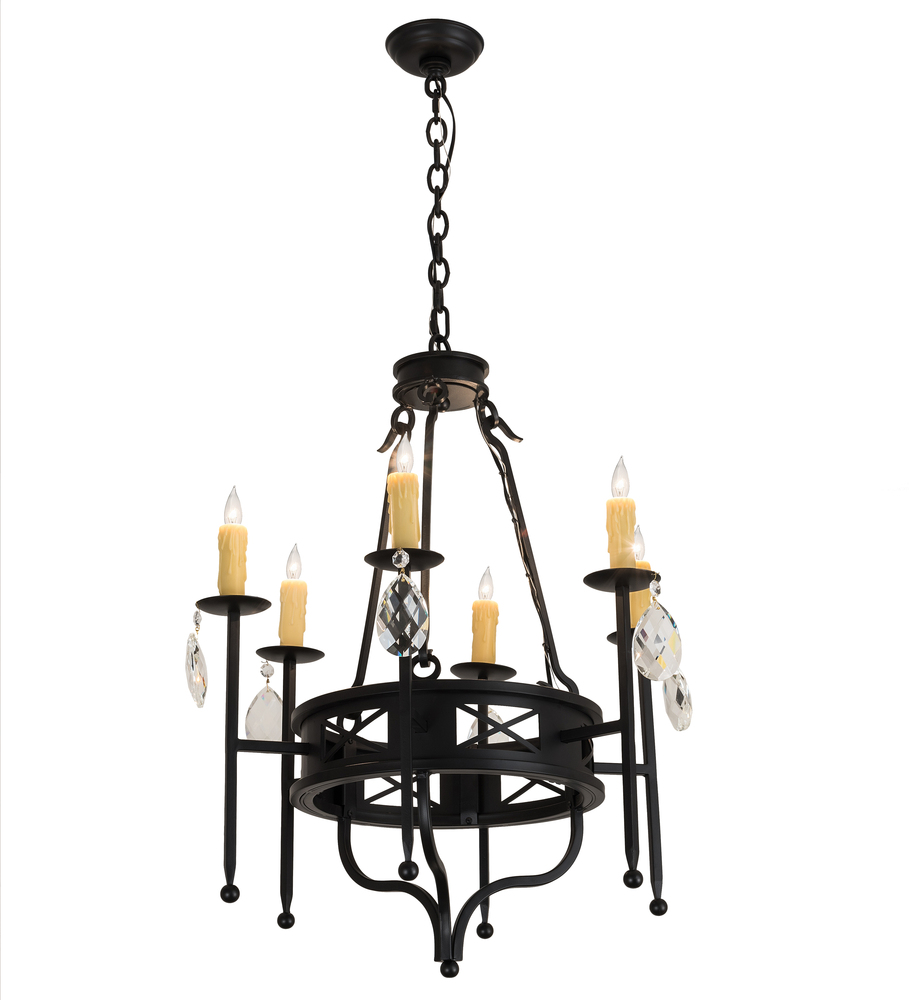 24&#34; Wide Gina 6 LT Chandelier